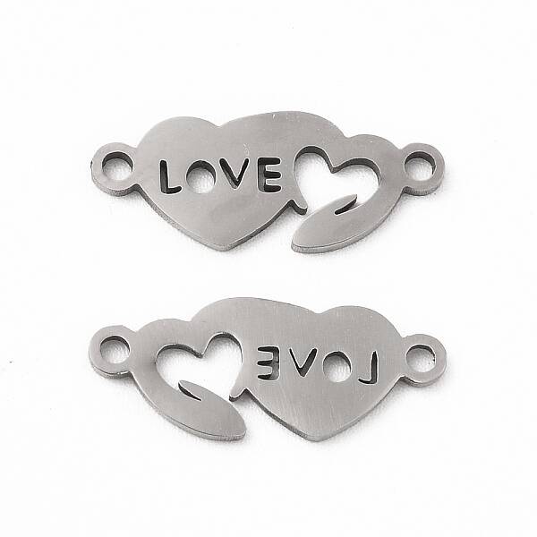 Tarnish Resistant 201 Stainless Steel Connector Charms