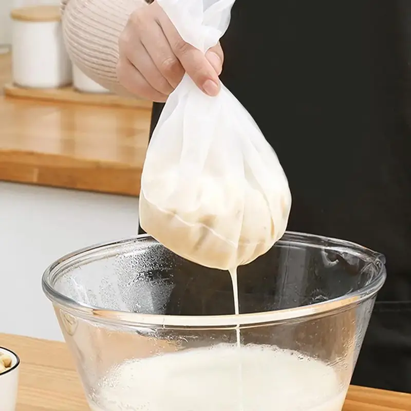 1 Piece Kitchen Liquid Mesh Strainer, Nylon Food Mesh Strainer Bag, Soy Milk Filter Bag, Kitchen Gadgets Supplies, Kitchen A...