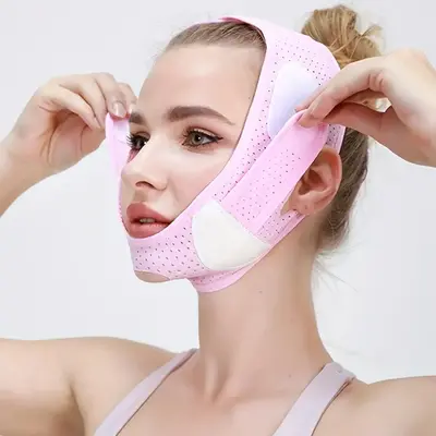 Anti Snoring Chin Rest, V Line Shaping Face Masks, Double Chin Reducer Strap, Lifting Bandage For Double Chin And Saggy Face ...