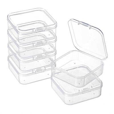 Square Plastic Bead Storage Containers