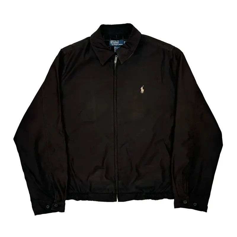Polo By Ralph Lauren Harrington Jacket - Medium Black Polyester