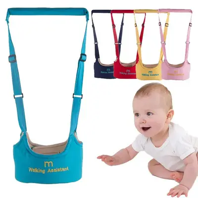 Newborn Baby Walking Harness, 1 Count Handheld Children's Walking Assistant, Cute Nursery Toddler Walking Cart Safety Belt, C...