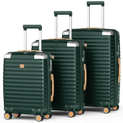 3 Piece Travel Luggage Suitcase 20/24/28 inch, TSA Lock, Hard Shell, Durable and Lightweight, Spinner Wheels