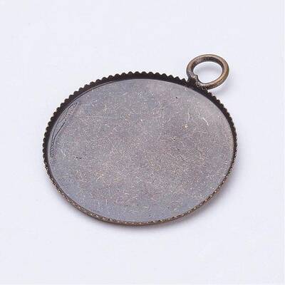Brass Pendant Cabochon Settings
