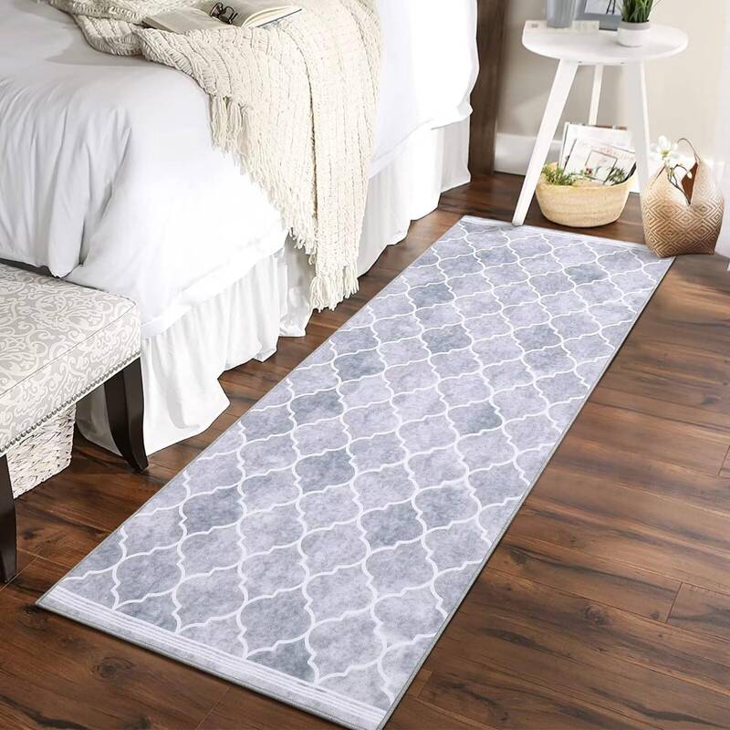 Garvee Runner Rug 2x6 Modern Area Rug Hallway Rug Moroccan Geometric Rug Washable Rug Non Slip Accent Rug Kitchen Runner Rug ...
