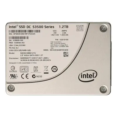 Intel SSDSC2BB012T4 | DC S3500 1.2TB Multi-Level Cell SATA 6Gb/s 2.5-Inch Solid State Drive