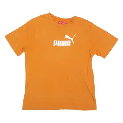 PUMA T-Shirt Orange Short Sleeve Boys XL