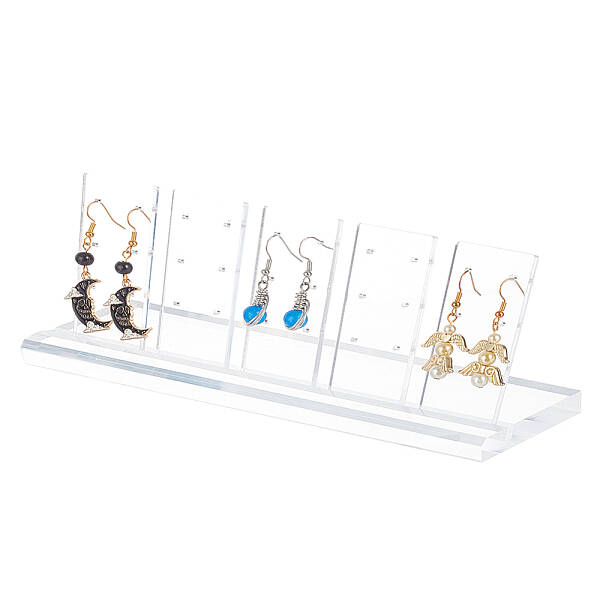 Transparent Acrylic Earring Display Stands