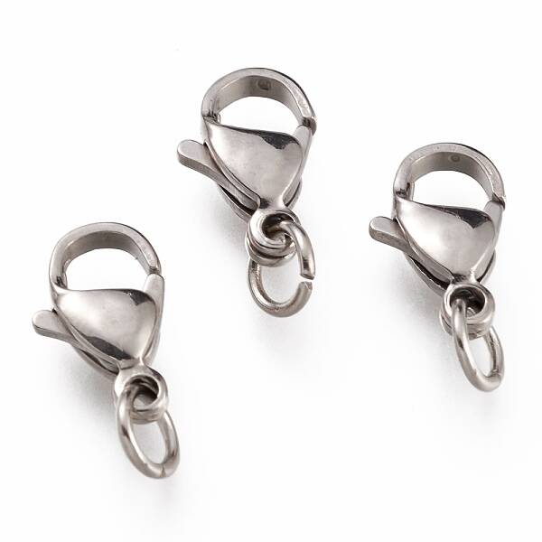 Tarnish Resistant 304 Stainless Steel Lobster Claw Clasps