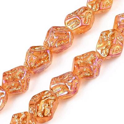 Electroplate Glass Beads Strands