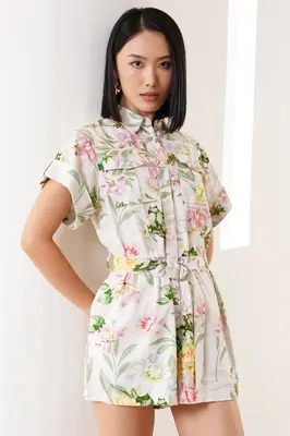 REMI LINEN ROMPER