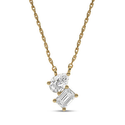 Entwined Destinies Lab Diamond Necklace | 14K Yellow Gold 1 ct. tw.