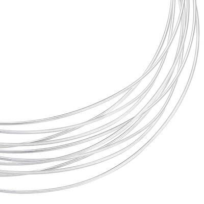 Beebeecraft 23 Gauge 0.6mm 925 Sterling Silver Wire 1M Round Craft Jewelry Wire for DIY Bracelets Earring Jewelry Making