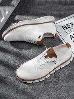 Men's Business Casual Lace Up Low Top Sneakers, Shoes for Men, Fall Style Breathable Comfortable Durable Sports Running Casua...