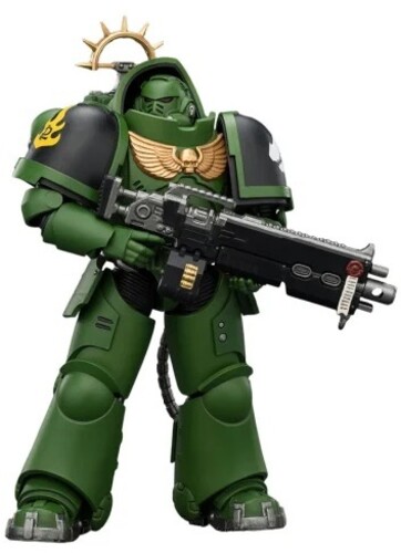 Warhammer 40K: Space Marine - Salamanders: Heavy Intercessor with Heavy Bolt Rifle & Bolt Pistol Game Edition 1/18 Action Fig...