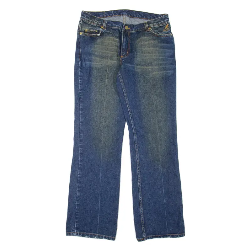 KANGOL Womens Jeans Blue Regular Bootcut Stone Wash W31 L32
