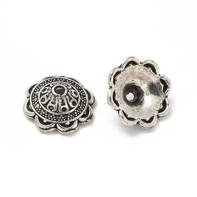 Tibetan Style Alloy Bead Caps