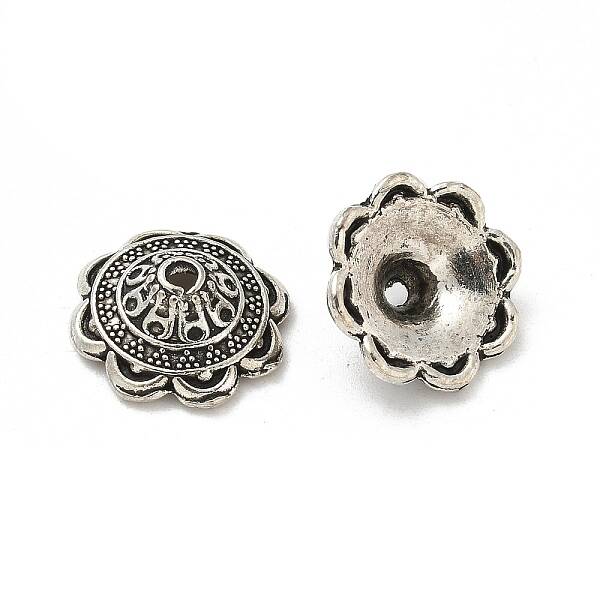Tibetan Style Alloy Bead Caps