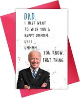 Father day gift Hilarious Joe Biden Fathers Day Card Gift for Husband, Naughty Biden Birthday Card for Dad, Funny Father's Da...
