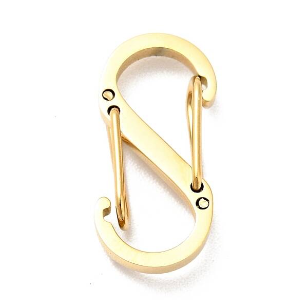 304 Stainless Steel Push Gate Snap Key Clasps