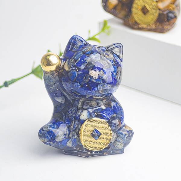 Resin Fortune Cat Display Decoration