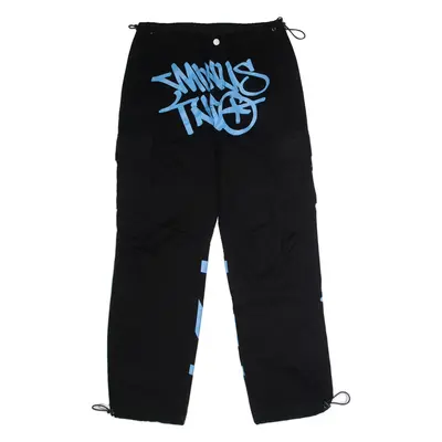 MINUS TWO Cargo Mens Trousers Black Regular Straight W32 L32