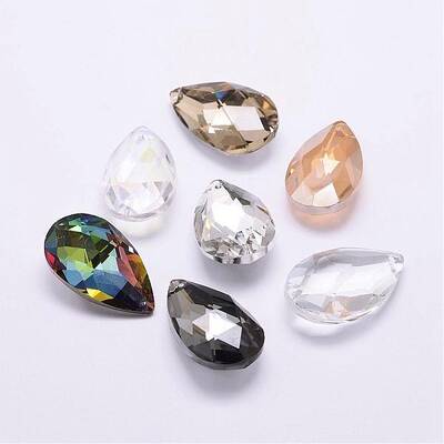 Electroplate Glass Pendants