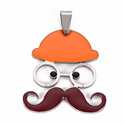 201 Stainless Steel Enamel Pendants