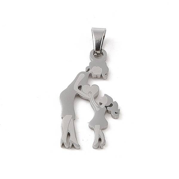 Non-Tarnish Mother's Day 304 Stainless Steel Pendants