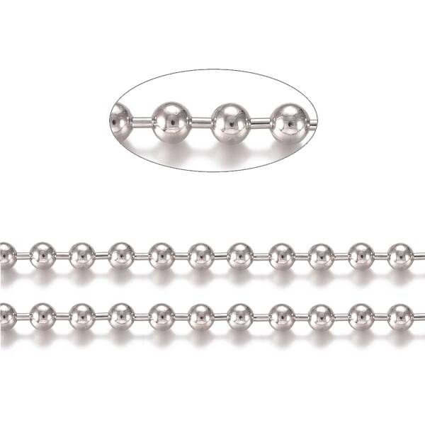 Tarnish Resistant 304 Stainless Steel Ball Chains