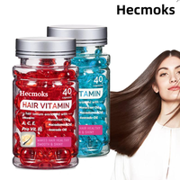 HECMOKS Professional Hair Treatment Serum Capsules - Infused with Vitamins A, C, E & Pro B5 for Improved Hair Health No Rinse