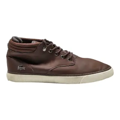 LACOSTE Chukka Boots Brown Leather Mens UK 8