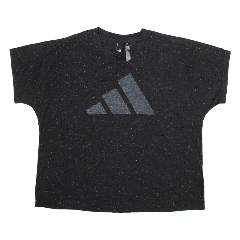 ADIDAS Womens T-Shirt Black XL