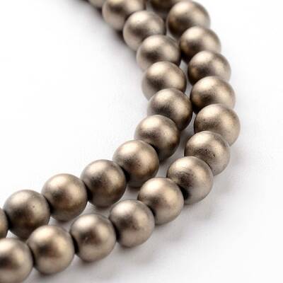 Non-magnetic Synthetic Hematite Beads Strands