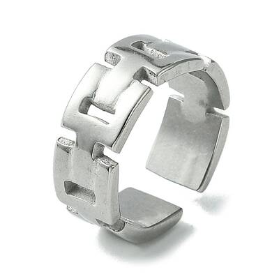 Non-Tarnish 304 Stainless Steel Open Cuff Ring