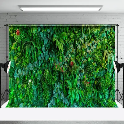 Dense Dark Green Leaves Pile Spring Photo Backdrop - Aperturee