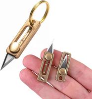 Ultra Small Titanium Utility Knife, EDC Tiny Knife Box/Package Opener,Portable Tools & Home Improvement，Suitable for outdoo...