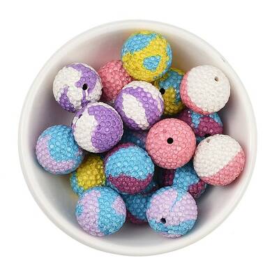 Polymer Clay Rhinestone Beads
