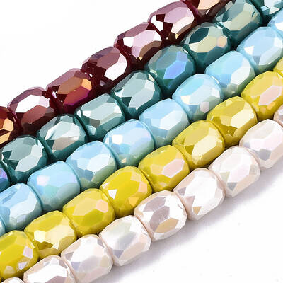 Opacity Electroplate Glass Beads Strands