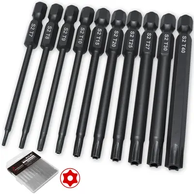 3.52 Inch Torx Bit Set, Magnetic Anti-slip Power Drill Bit Set, Power Tool Accessories For Home & Office