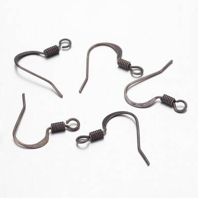 Antique Bronze Brass French Earring Hooks