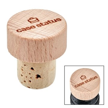 100 Promotional Natural Beechwood Wine Stopper Cork - Airtight