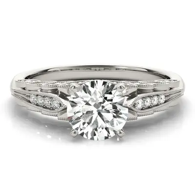 10K White Gold Cubic Zirconia Wedding Ring