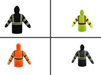 ST908 High Visibility Hoodie Long Sleeve Safety Shirt with hoodie Polyester Birdeye Mesh in various colors SEE DESC FOR SIZIN...