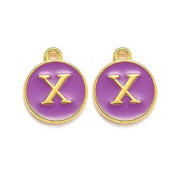 Golden Plated Alloy Enamel Charms