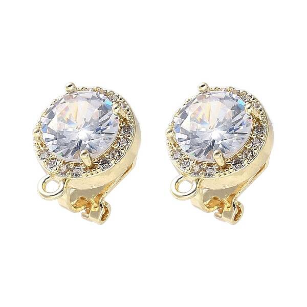 Brass Clip-on Earring Findings for Women
