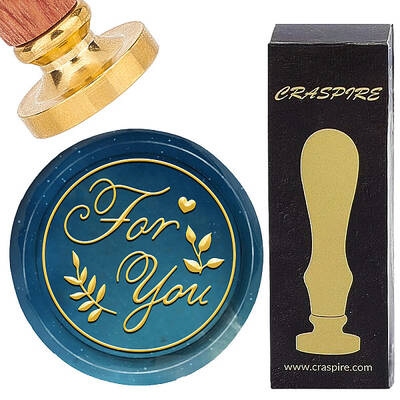 Brass Wax Seal Stamps with Wood Handle