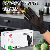 Vinyl Disposable gloves - Latex-Free & Powder-Free Cleaning Food Gloves Hand Household Texture Box Comfortable Comfortable
