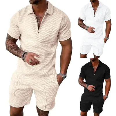 Beotyshow summer outfits 2025 Mens Polo Shirt and Shorts Sets Outfits 2 Piece Fashion Summer Tracksuits Casual Short Sleeve S...