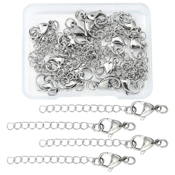 15Pcs 304 Stainless Steel Chain Extender